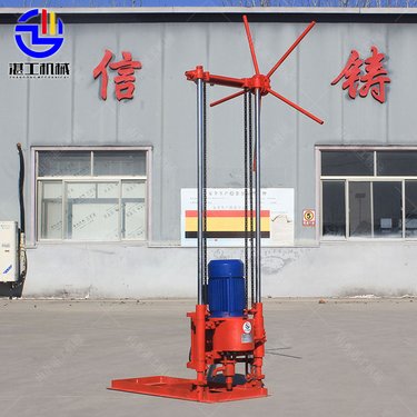 工程取芯钻机 湛工机械 30米便携式勘探机 支架式钻孔快