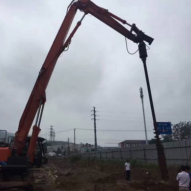 中旺 长螺旋钻机 履带式15米锚杆钻机 楼房基坑地基打桩机