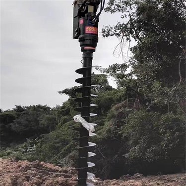 中旺螺旋钻机 夯扩桩机 电线杆钻孔引孔机履带式多功能