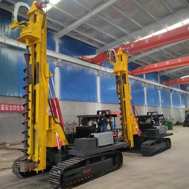 护栏打桩机公路多功能钻机液压式打桩机器打压设备