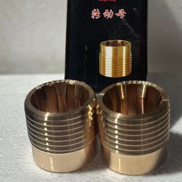 28凿岩机配件 气腿式风枪铜螺母 螺旋棒 隧道钻机原厂件正规生产